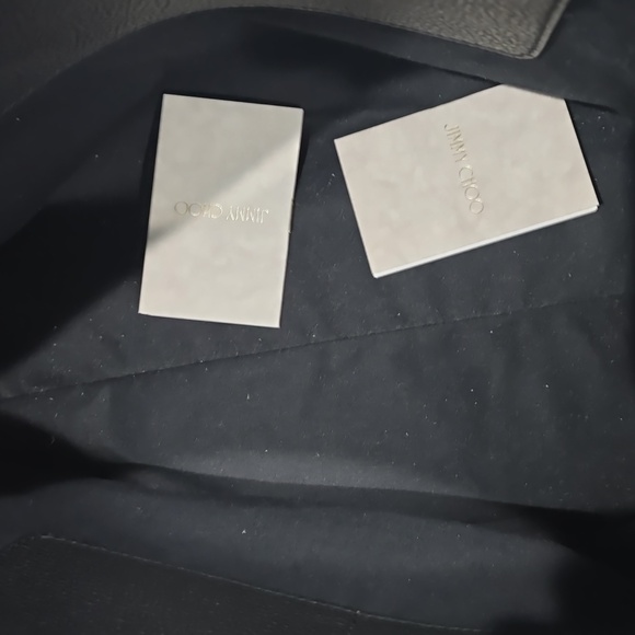 NWT's ✅ Jimmy Choo Grainy Calf Leather Bag NWT Authenticity - Picture 11 of 12